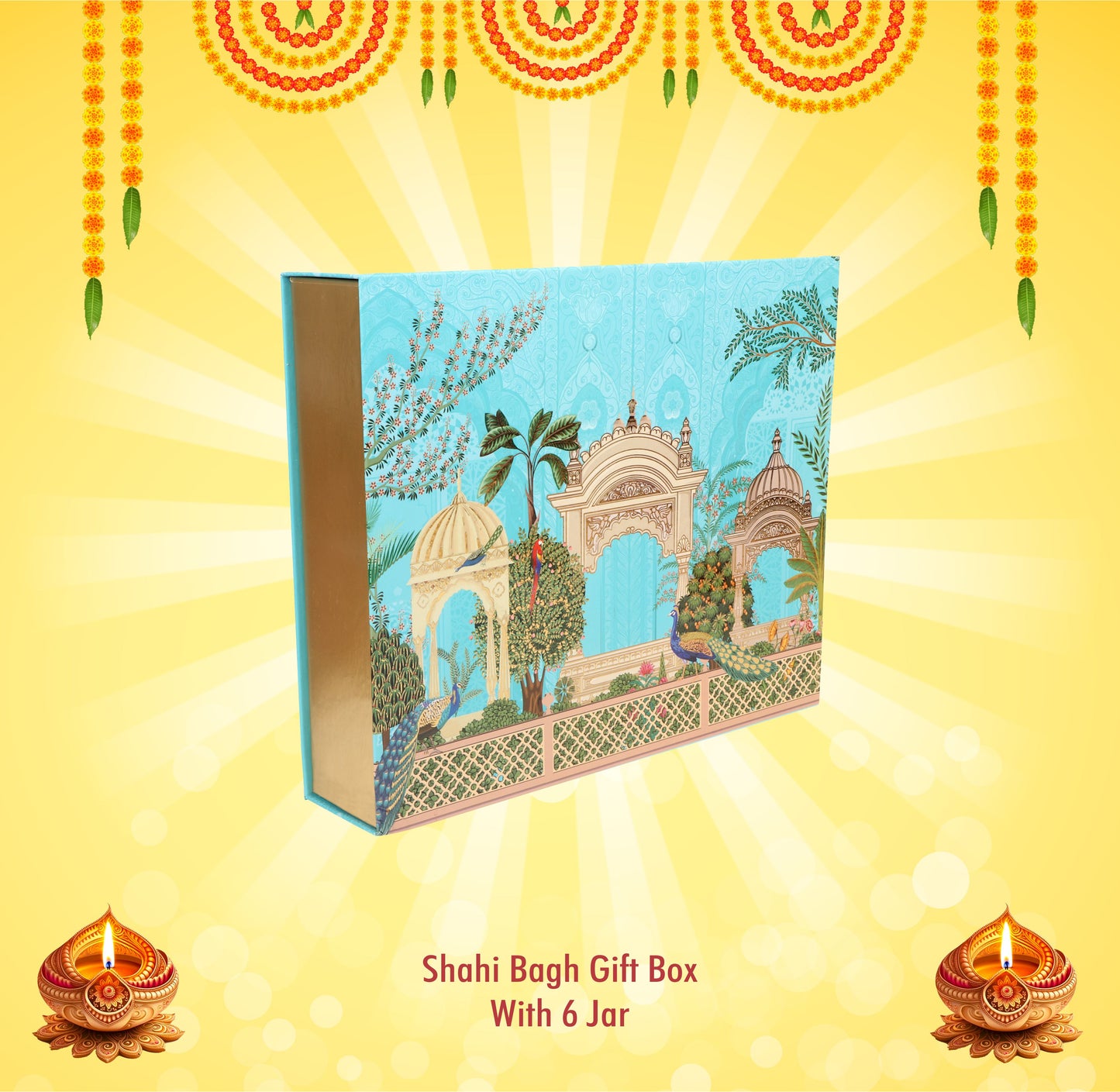 Shahi Bagh Gift Box with 6 Jar